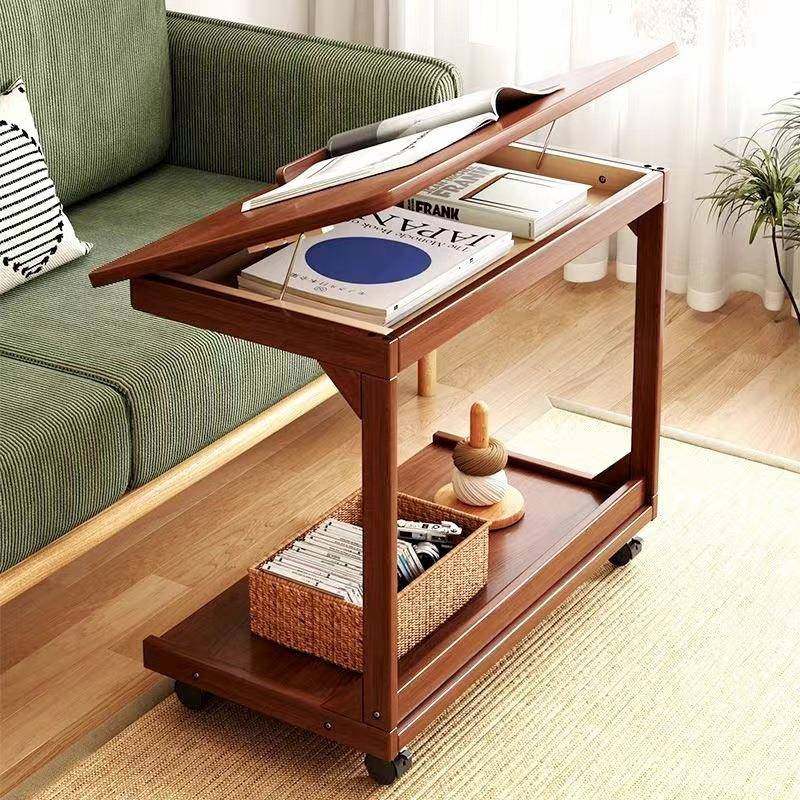 慧美小桌子实木边几家用边柜带轮茶几客厅小户型沙发边几收纳,收纳整理,烫衣板及配件,淘宝优惠券,粉丝福利购,淘宝优惠卷
