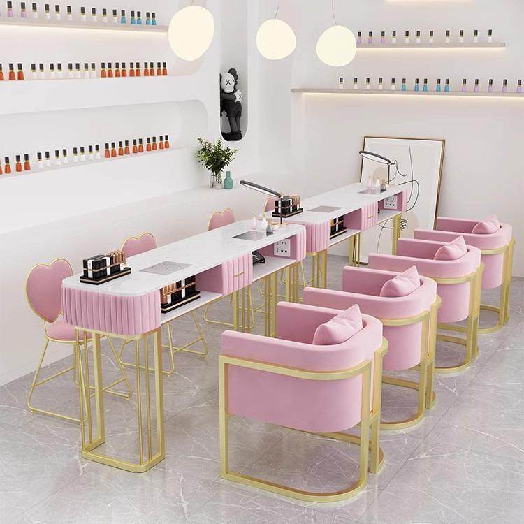 轻奢简约美甲桌椅套装单双三人多功能美甲台大理石带吸尘器修甲桌,纺织面料/辅料/配套,纺织机械配件,淘宝优惠券,粉丝福利购,淘宝优惠卷