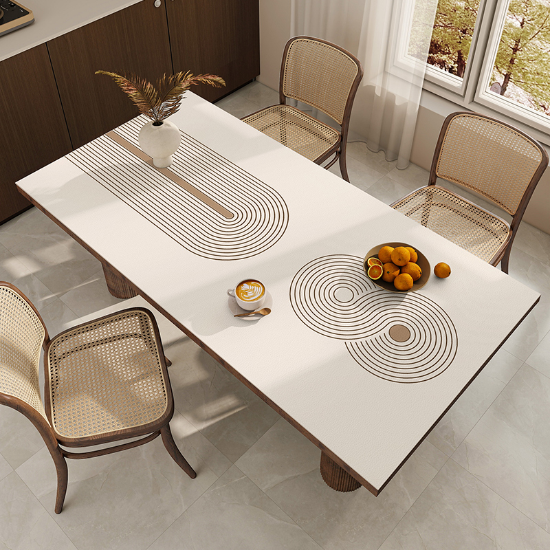2024新款餐桌桌垫PVC桌布防油防水隔热台布现代简约茶几垫桌面垫