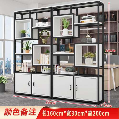 装铁艺公屏业风隔断LMV办室花架置物架客厅玄关展示书架工风餐厅
