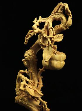 家黄杨木雕刻工艺品家38568居厅装饰厂品件事客事如摆意