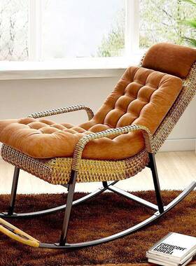 阳汉台懒人躺椅摇椅户外庭摇院罗床老午休躺椅户人外摇椅SXS罗汉