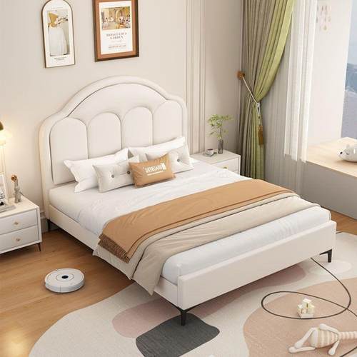 实木儿童1床男现代简约小户型卧室1米2单人床.5女孩家用主无公孩