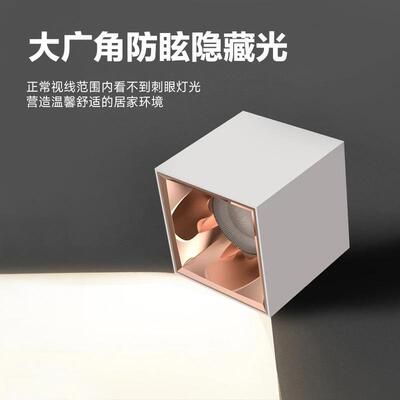 明装防水筒灯方形d房l户外阳台e浴室厨门头防雾筒灯大功率PWG无主