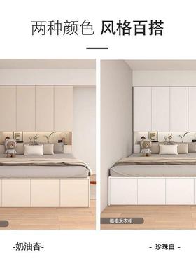 yh衣床榻榻米床柜储物一体儿童小户型柜卧u室约多功AL102248能组