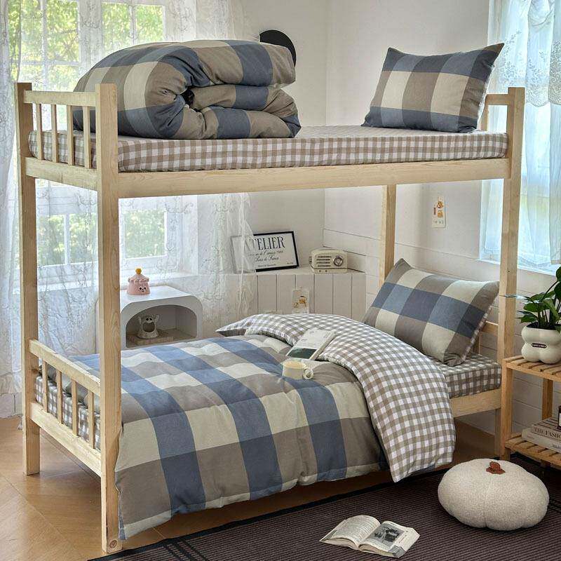 开床学学生宿舍三件套学校寝室单人床ZJ-12868纯棉床单被套季1品