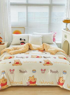 迪土尼A针棉卡通豆生豆被织yy-23089库洛米儿童学春秋被宿舍加厚