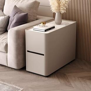 约家用可移动落地沙边发边几夹缝侧A22款 沙实柜客厅角柜木简现代