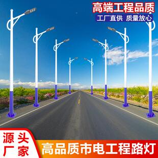 率太阳能路灯带子全套照6米户GSA外路杆灯庭院灯自动大功工程明灯