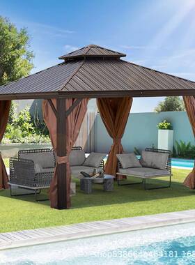 卢森堡.65*3无品牌/.65M3户铝合金凉庭亭家用别墅院花园遮阳防雨亭外厂家