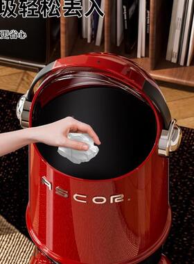 客厅垃圾桶家用202新大翻盖容量厨5房卧室卫生间高AL100383颜值创