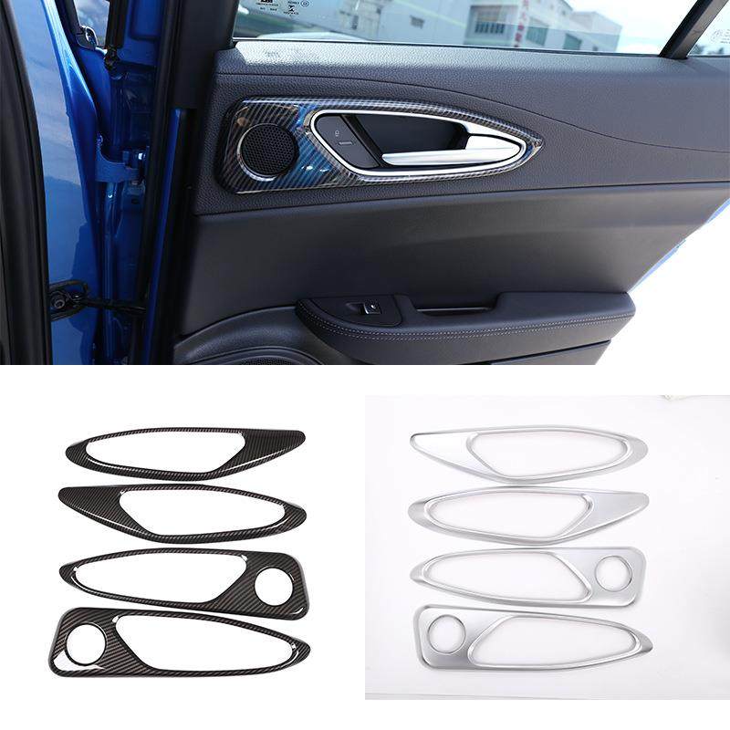 适用于17-20款阿尔法·罗密欧giulia车门内拉手框ABS4件套,纺织面料/辅料/配套,纺织机械配件,淘宝优惠券,粉丝福利购,淘宝优惠卷