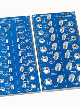 38孔螺丝规蓝色色2合一螺丝测量规公子规2-in-1ThreadCh