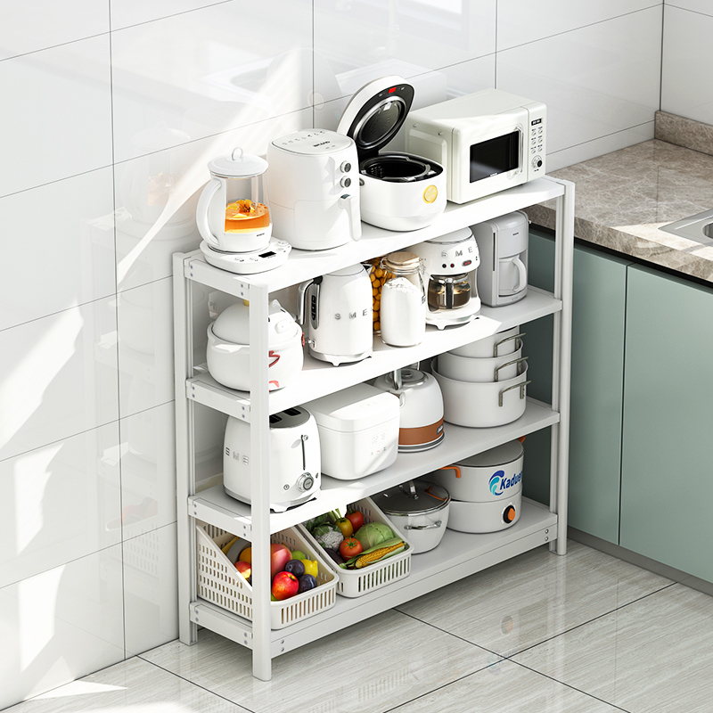 厨房极窄侧边置物架多层小家电锅具厨具收纳架长条桌子靠墙储物柜