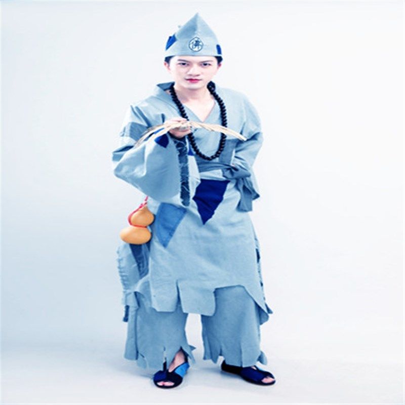 乞丐服济公服装搞笑破烂衣服古代叫花子套装丐帮破旧补丁服要饭装