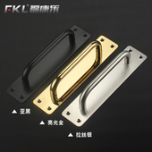 包邮 简约免打孔拉手 把手 304不锈钢黑色木门房门推拉门大门明装