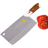 盛龙作铬钢菜刀砍切两用不锈钢家用切片刀砍骨斩切刀厨房多用刀