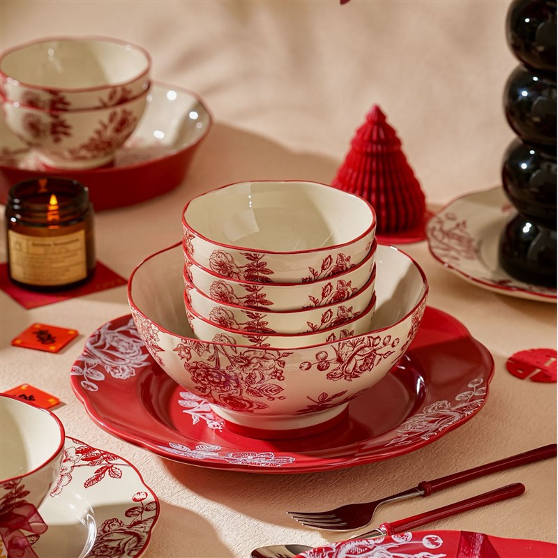 餐具瓷器套装陶瓷碗具筷乔迁之喜入宅碗家用2025新款新婚结婚礼物