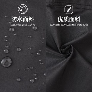 做饭围腰背带无袖 围裙耐污耐磨罩衣防水耐穿工作服餐饮上班男女款