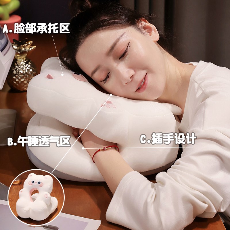 夏季午睡枕办公室上班族午休神器趴睡枕头抱枕儿童学生教室趴趴枕