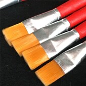 油画笔 油漆笔 水彩笔丙烯画笔3号 12号 水粉笔 红杆尼龙毛画笔