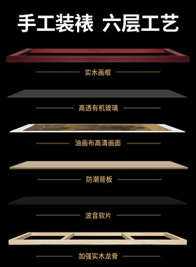 吴冠中水墨画挂画江南水乡大气装饰画客厅背景墙书房壁画国画定制