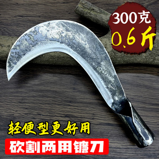 手工锻打砍柴刀户外柴刀锰钢丛林开路刀家用小镰刀钓鱼割草刀砍树