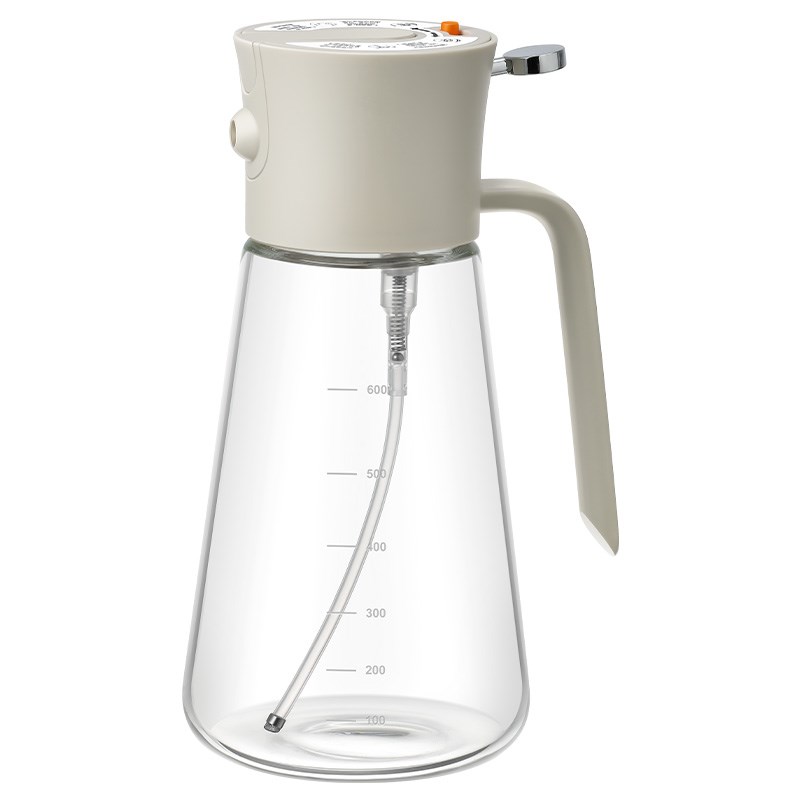 喷油壶家用高硼硅玻璃防爆喷倒两用油壶防漏不挂油自动开合油瓶