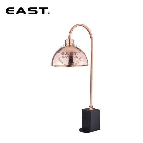 黑色方座镀金锤印半圆暖菜灯【EAST东方厨具】