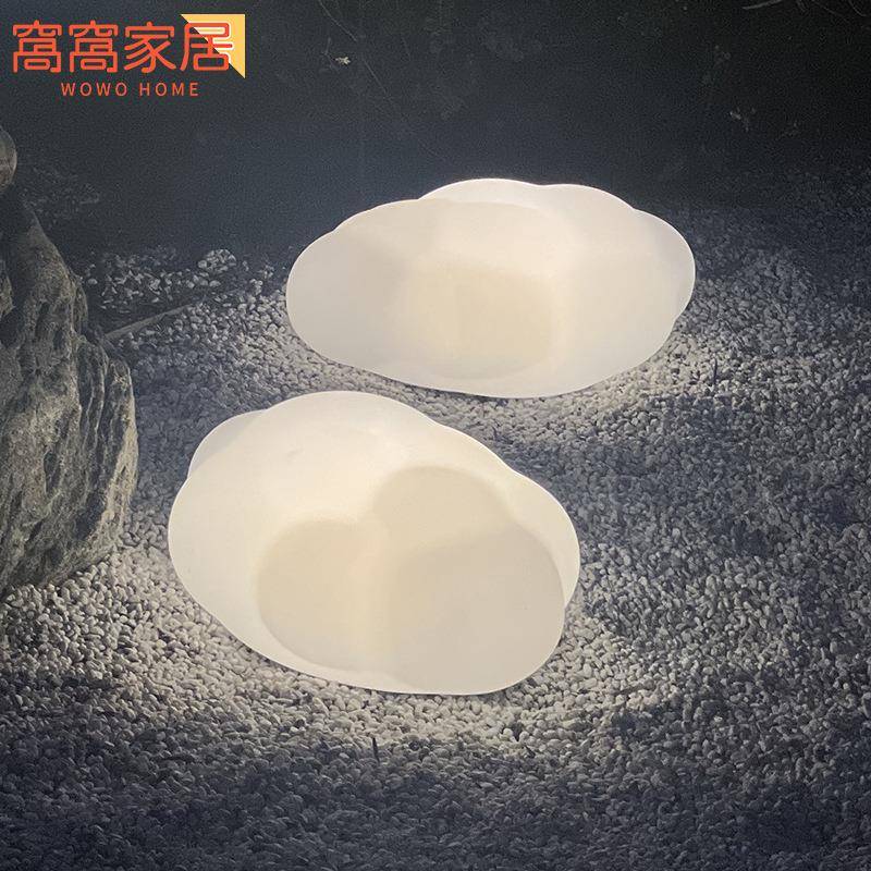 户外防水庭院灯创意别墅花园装饰氛围地灯立体云朵灯充电灯草坪灯