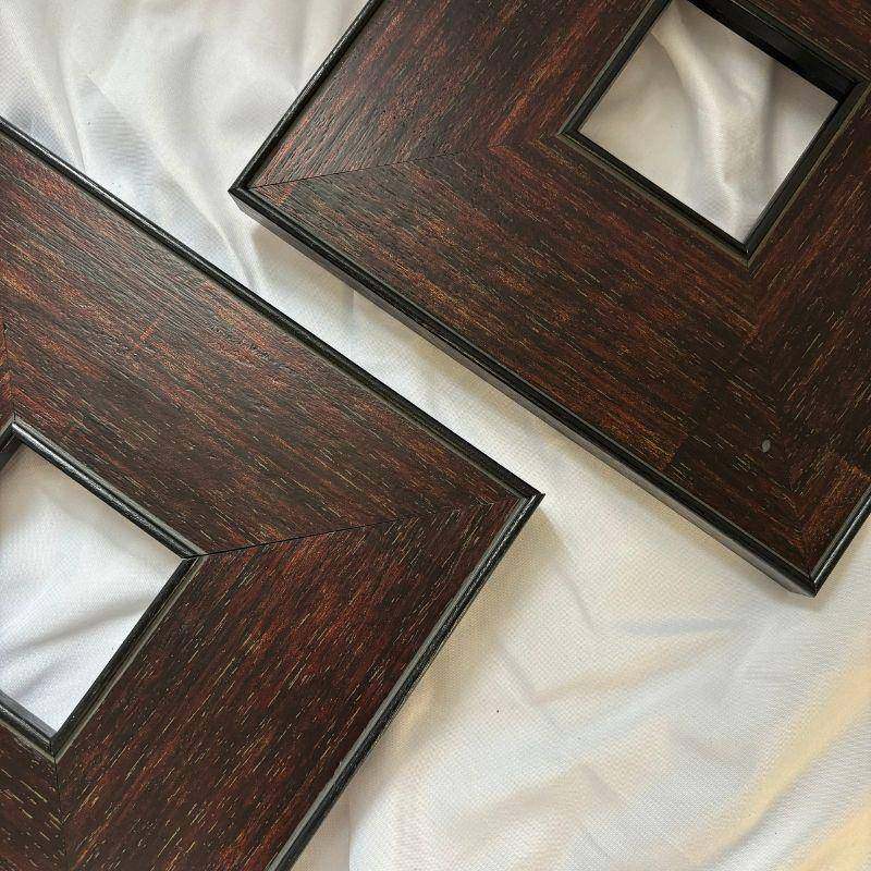 美式实木画框相框简约木头大线条油画框装裱自装画展画框客厅挂墙