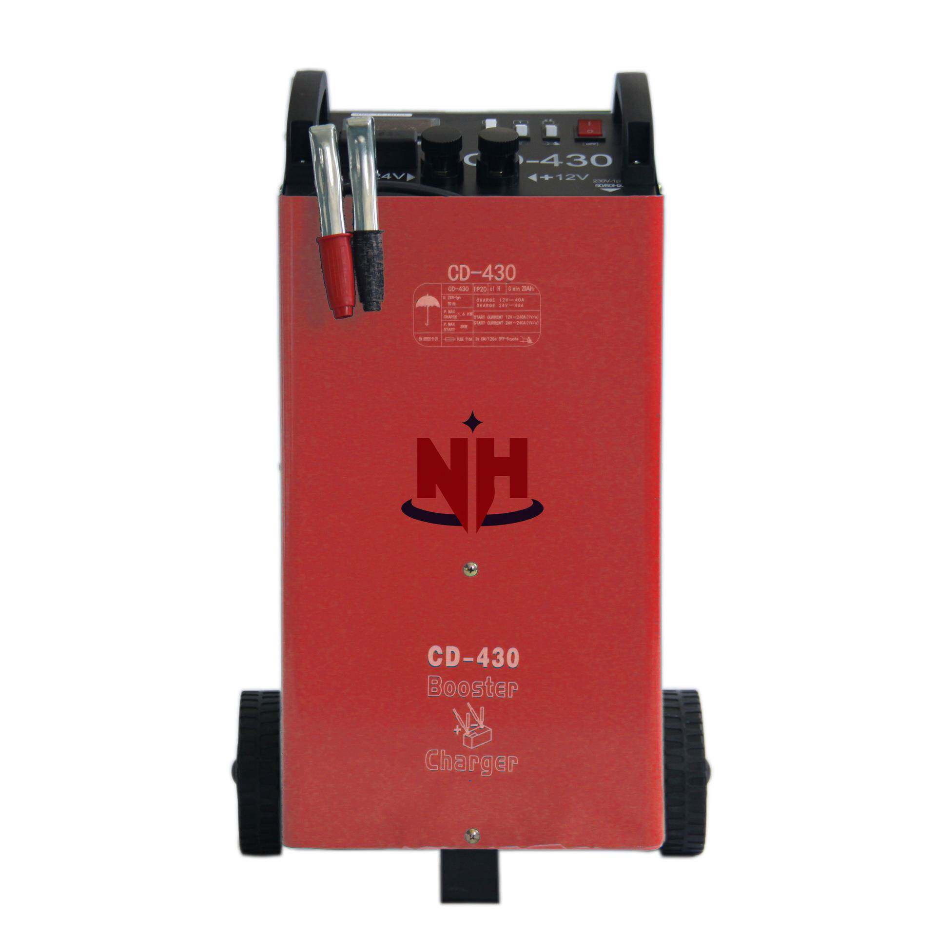 CD-430铁壳汽车电瓶充电器应急启动电源智能维护铅酸电池12/24V