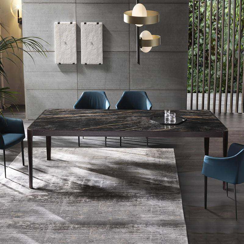 北欧岩板餐桌现代简约家用吃饭桌子长方形小户型大理石餐桌椅组合,纺织面料/辅料/配套,纺织机械配件,淘宝优惠券,粉丝福利购,淘宝优惠卷