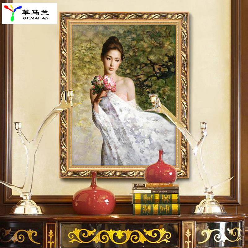 人体艺术装饰画美女油画现代欧式客厅餐厅宾馆酒店挂画玄关壁画
