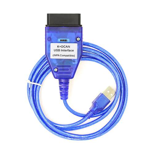 INPAK+DCANUSBFT232带开关适用于BMW汽车诊断线蓝色