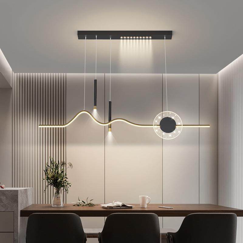 新款全光谱餐厅灯现代风高级感餐厅吊灯设计感带无主灯吊线灯中山
