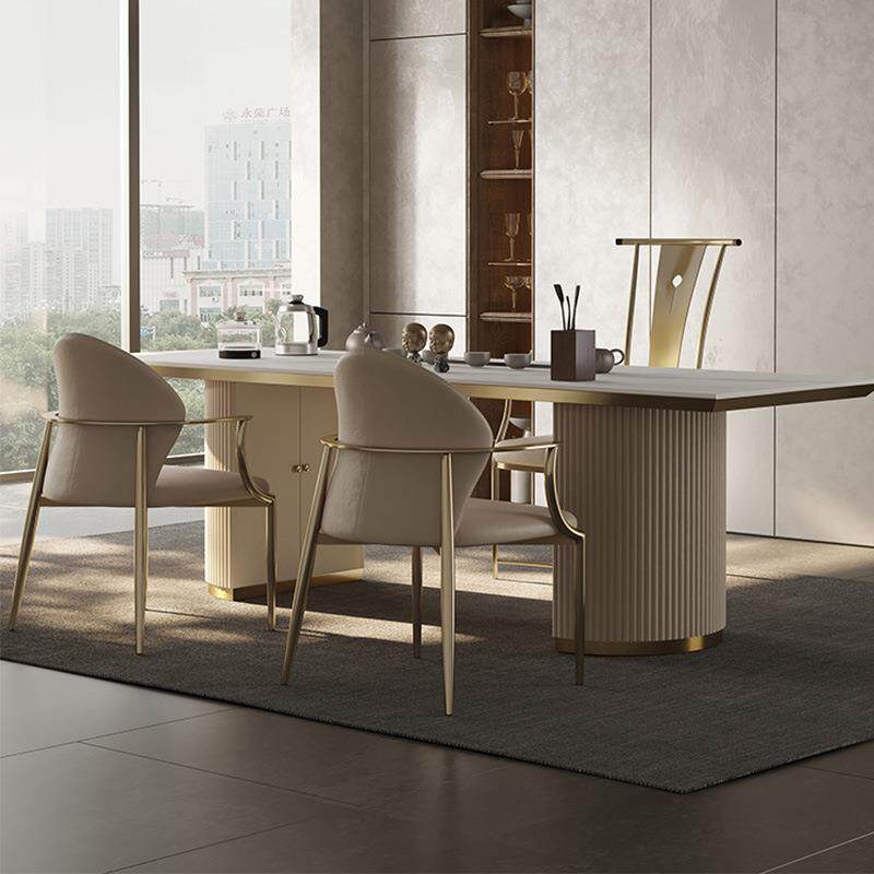 轻奢岩板茶台高端客厅大板泡茶桌现代简约办公室茶桌茶具套装一体