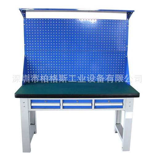 专业钳工工作台重型车间工作台实木桌防静电操作台榉木实训有抽屉