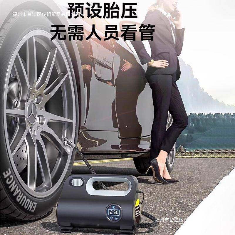 车充气泵汽车用打气泵便式小轿车专载用电携测胎压动3车胎冲气通