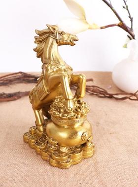 杨记铜聚宝盆马铜马摆件客厅公办铜公室办0117室工艺品摆件