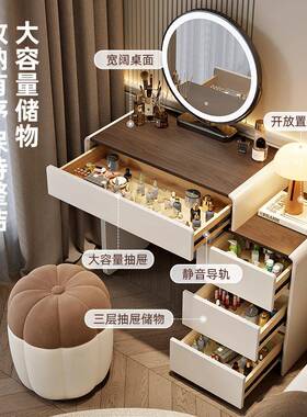 0桌25款梳妆小户2型现代简约奶油风网红卧室出租JH22台屋成套化妆