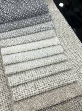 理雪尼尔织小肌发羊毛S25016A圈彩色杂色编软装抱枕沙布面料