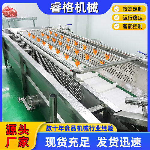 全自动多功能清洗机 丝瓜菜果蔬清洗机 不锈钢气泡式菜豆清洗机