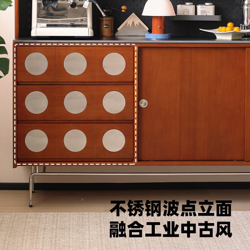 一中古实BDU木岩柜板餐边体靠墙酒高柜复古收纳储物柜柜