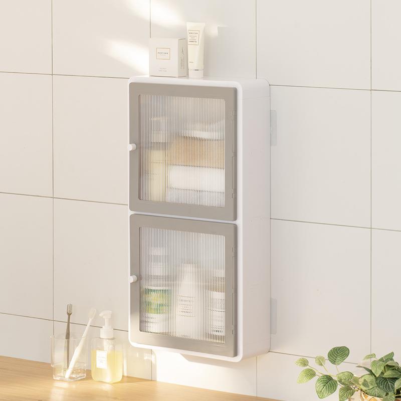 厨料房置物调收纳柜漱台浴室墙面物柜墙522上卫洗生间置物柜架新