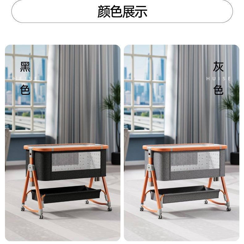 童移动儿便携式能床多功宝宝摇床新生541儿可拼接婴儿车摇篮床现