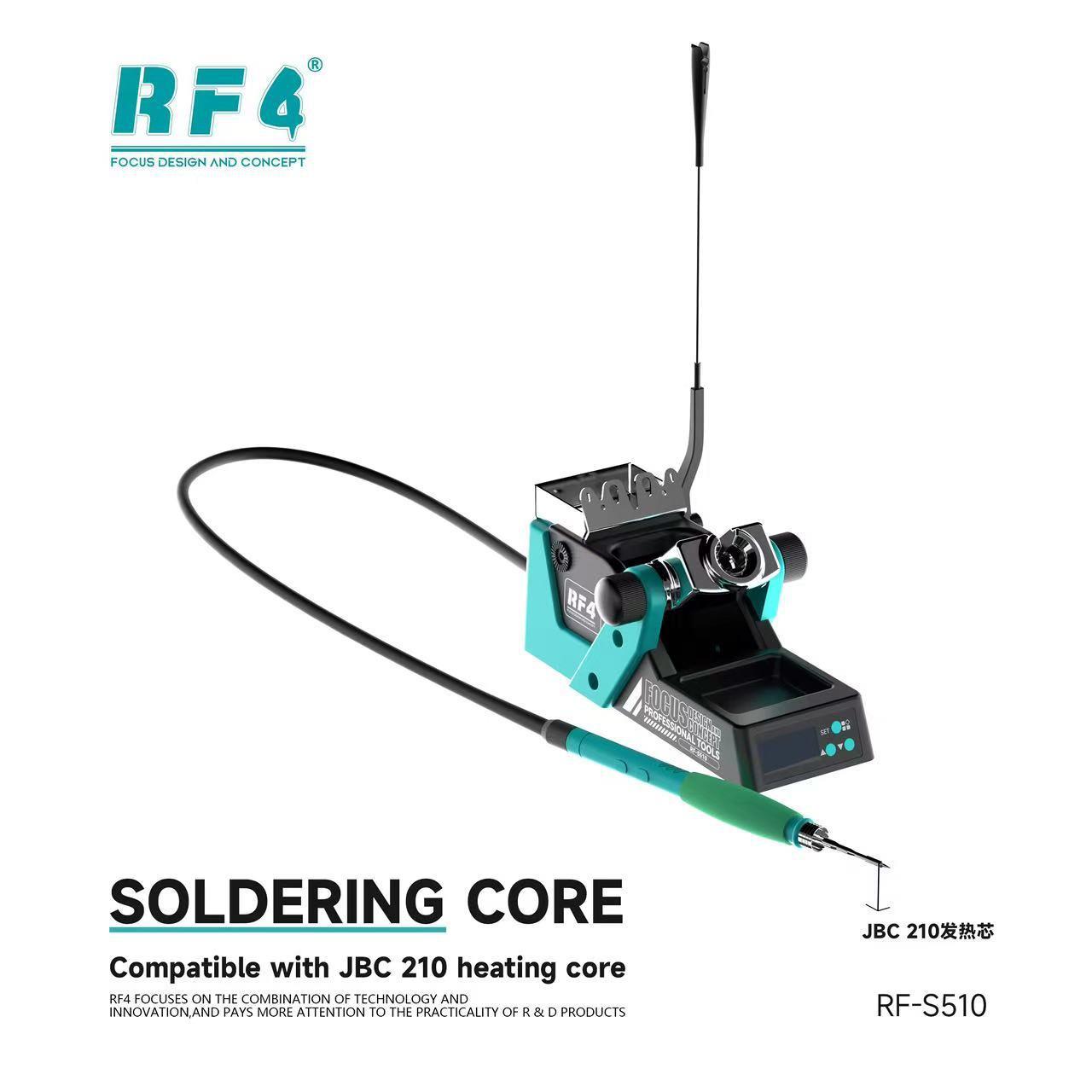 F42RF-S510金电属铁架带数显手机维修R焊接专用大功烙率烙铁焊台