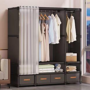 简易日式衣新家柜用卧室布衣柜款租防尘大容量MRL储物柜出房宿舍