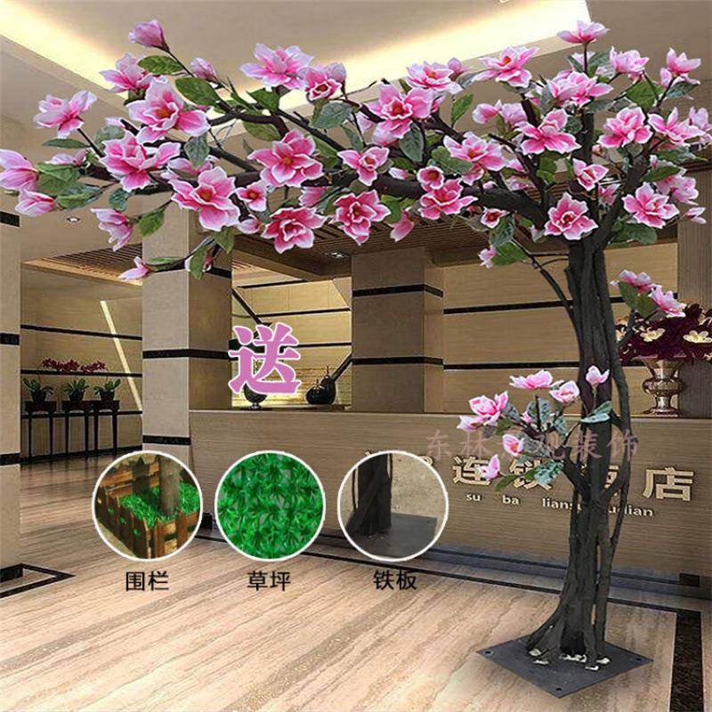 仿室真兰花树仿植真物假树大型落65280711地花玉艺橱窗装饰假花内