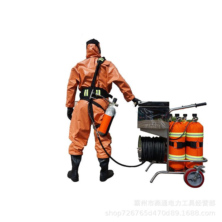 C载GKH4-L长管正手压式空516气呼吸器车式移动供气源推式吸呼设备